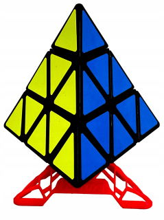 Piraminx 3x3 pyramída + Rubik kocka stand