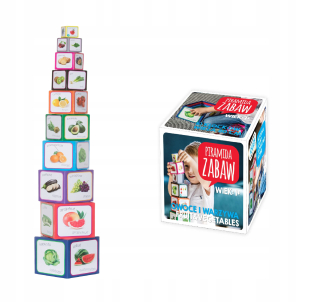Hrať pyramídy bloky Vzdelávacie veža Ovocie