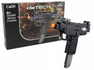 Stavebnica - Automatická puška GUN podložka Čada 359El 6 kôl