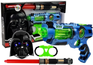 Laser Gun ľahký meč Maska Želiezka