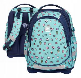 Školský batoh - Pixele School Backpack School School Bag 1-4