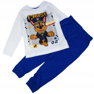 Paw Patrol - Pyžamo s dlhým rukávom Dog Patrol Chase White 128