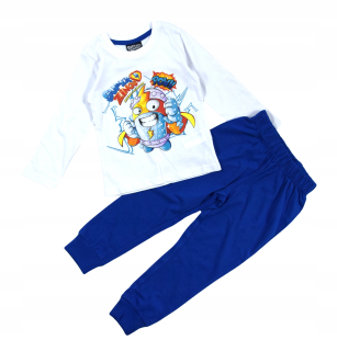 Super zings - Pyžamá pajamie bavlna super zings biela 104