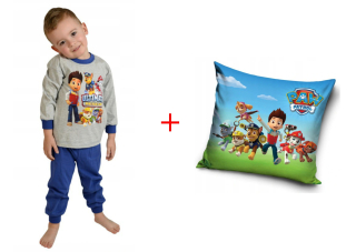 Paw Patrol - Pyžamá pajamie 128 + vankúš vankúš psie hliadka