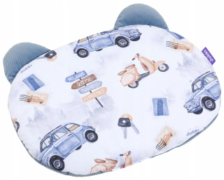 Detský vankúš - Plochý dvojitý -Minky Minky Teddy Bear Cotton 26x36