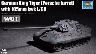 Plastový model pre lepenie King Tiger W / 105mm