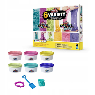 Play Doh Sand Syrene set Colors 6 Tub F0103
