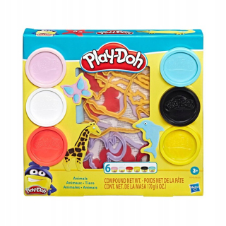 Playdoh bábovka Animals Set 6 Tub