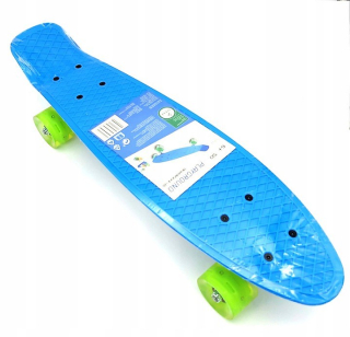 Detská skateboard LED modrá