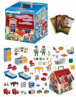 Stavebnica - PLAYMOBIL 5167 NEW Prenosný domček pre bábiky +%