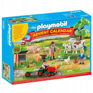 Stavebnica - PLAYMOBIL 70189 krava hospodárske zvieratá traktor