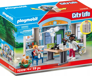 Stavebnica - PLAYMOBIL 70309 vet prenosný vet kufor