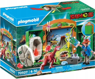 Stavebnica - PLAYMOBIL 70507 Velociraptor Dinosaur CASE BOX