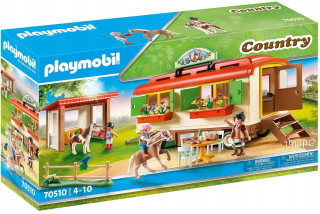 Stavebnica - PLAYMOBIL 70510 Camping príves Horses