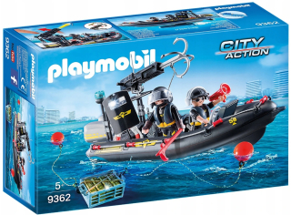 Stavebnica - Playmobil 9362 Ponton špeciálna jednotka zlato