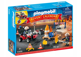 Stavebnica - Playmobil Adventný kalendár 9486 FIRE