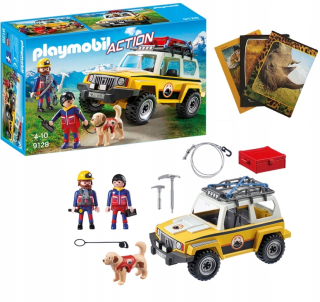 Stavebnica - PLAYMOBIL KLOTS 9128 Horská záchranná vozidlá