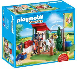 Stavebnica - Playmobil umývanie auta pre kone 6929