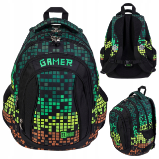 Školský batoh - Batoh 4 mládežnícky komory Stright Pixel Gamer