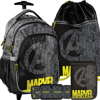 Školská taška, batoh - Avengers Backpack na kolesách pre priateľa Thor Hulk