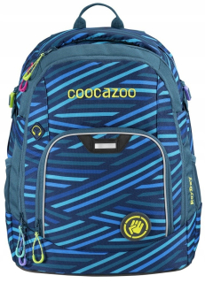 Školská taška, batoh - BACKPACK COOCAZOO RAYDAY ZEBRA Stripe Blue
