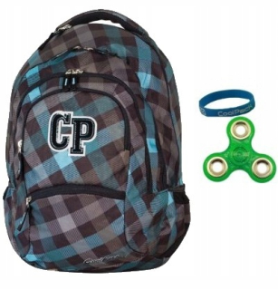 Školský batoh - Coolpack Classic Gray 59985+Spinner+batoh čelenky