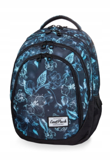 Školský batoh - Coolpack CP Bads Base Blue Flowers Drafter 28L