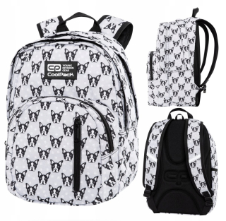 Školský batoh - Coolpack Discovery francúzsky buldogs buldogi batoh