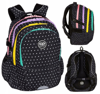 Školský batoh - Coolpack faktor batoh 29 l bodky dúhové bodky