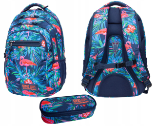 Školský batoh - Coolpack Flaminga Batoh + puzdro na ceruzku s organizátorom
