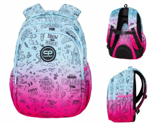 Školský batoh - Coolpack Jerry Pink Scrible Batoh