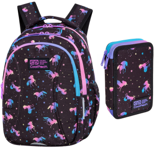 Školská taška, batoh - Coolpack Joy Syn. Unicorn. Puzdro ceruzky.