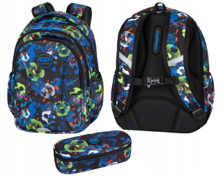 Školský batoh - Coolpack Joy s batohom futbal + Puzdro pre ceruzku.