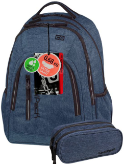 Školská taška, batoh - BATOH COOLPACK PATIO 2v1 MERCATOR A320 SNOW BLUE