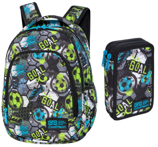 Školská taška, batoh - BACKPACK COOLPACK PRIME FOTBAL TAGE CASE.