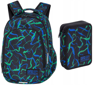 Školský batoh - Coolpack prime infragreen späť