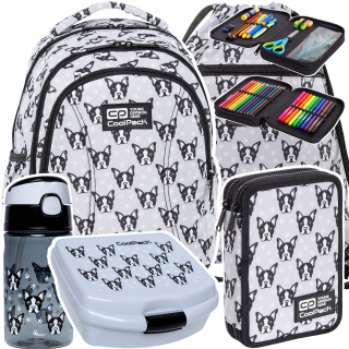 Školská taška, batoh - COOLPACK BACKPACK ŠKOLA SADA DOG DOG BULDOG