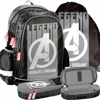 Školská taška, batoh - Avengers School Batchpack Set 3in1 Marvel Paso