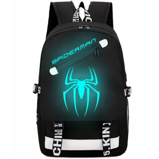 Školský batoh - A4 Spiderman veľký batoh v tme