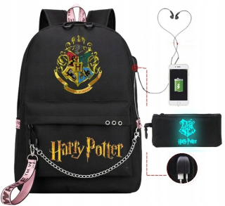 Školská taška - batoh, set, zostava - Backpack Harry Potter USB Padlock Paste