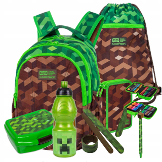 Školská taška, batoh - Backpack Joy-S Coolpack Klocki hra zahŕňala 7el.