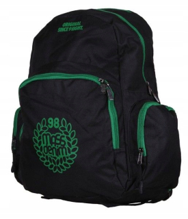 Školská taška, batoh - Batoh Mass DNM BASE FW 013 BLK GRN SCHOOL