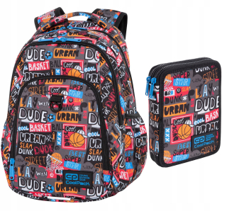 Školská taška, batoh - Mladý batoh. COOLPACK PIÓRNÍK PODW. Basketball XL