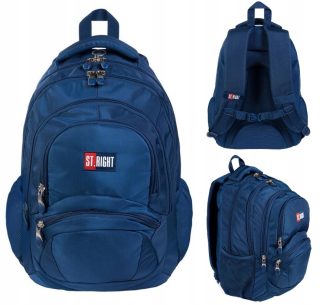 Školský batoh - Batoh pre mládež 4 -KOKES Navy Blue 26l St.right