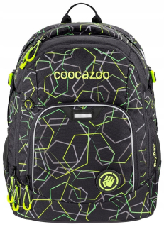 Školská taška, batoh - Mládny batoh CoOCAZOO Rayay Laserbeam Black
