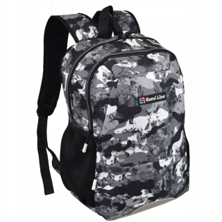 Školský batoh - Dva -Chamber Grey Camo School Youth Batoh