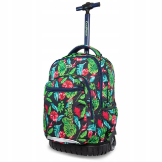 Školský batoh - BATOH NA KOLESÁCH COOLPACK SWIFT FLOWERS dievčatá