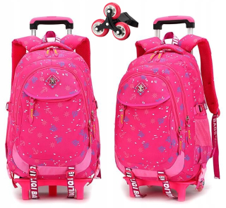 Školský batoh - Batoh na kolieskach School School Bag 6 Gumové kolesá