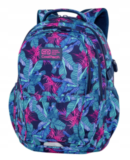 Školská taška, batoh - Batoh Patio Coolpack faktor tyrkysový džungle