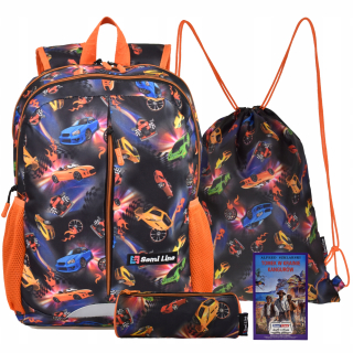 Školská taška - batoh, set, zostava - Batoh, Puzdro na ceruzku, Taška - Multikolor School Set